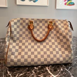louis vuitton speedy 35 bandouliere azur